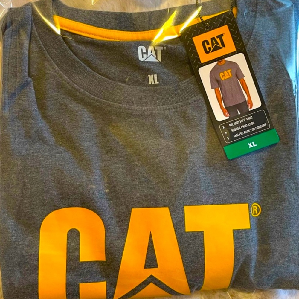 CAT Caterpillar Men's Workwear Relaxed Fit T Shirt Gray Size XL - new with tag